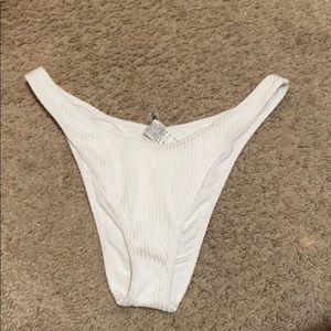 White bikini bottom